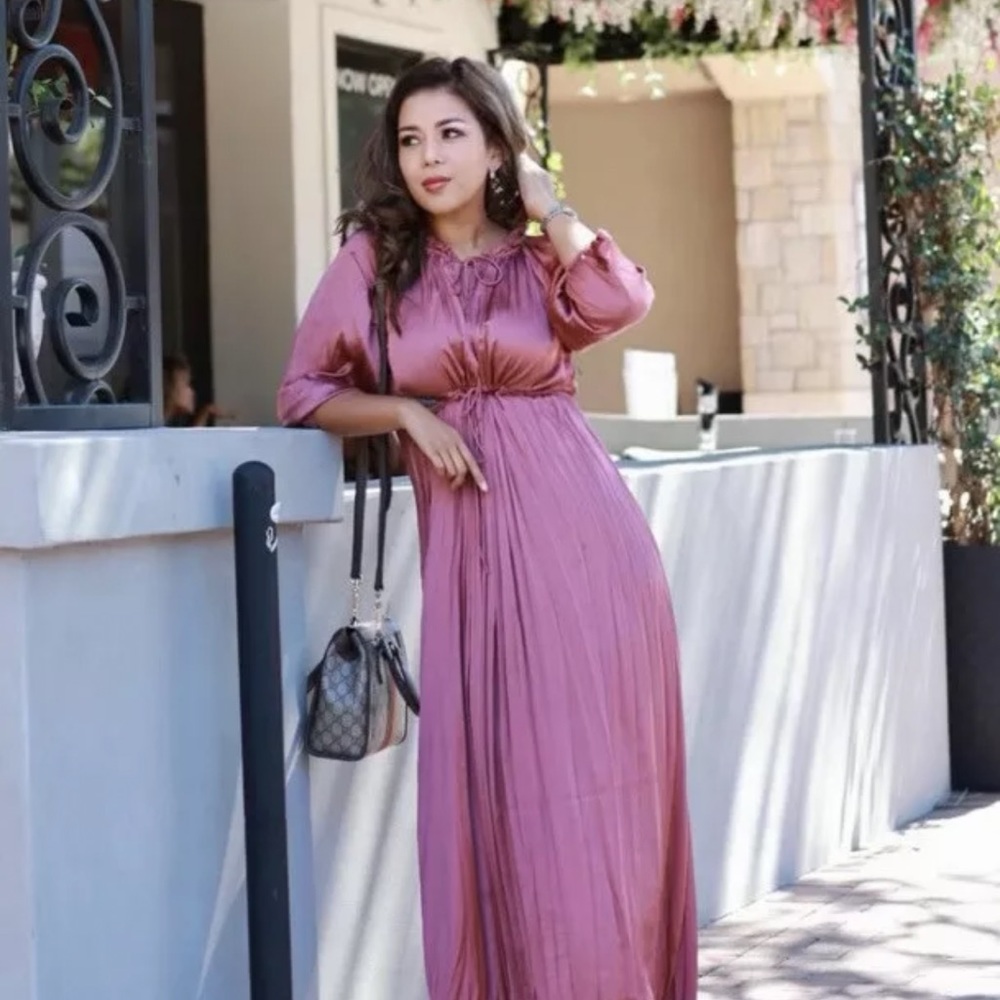 Zara Satin Effect Cut Out Dress - Picture 12 of 13
